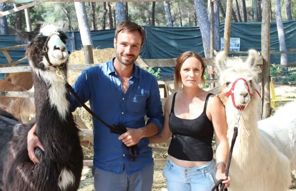 Les éleveurs avec leurs lamas
